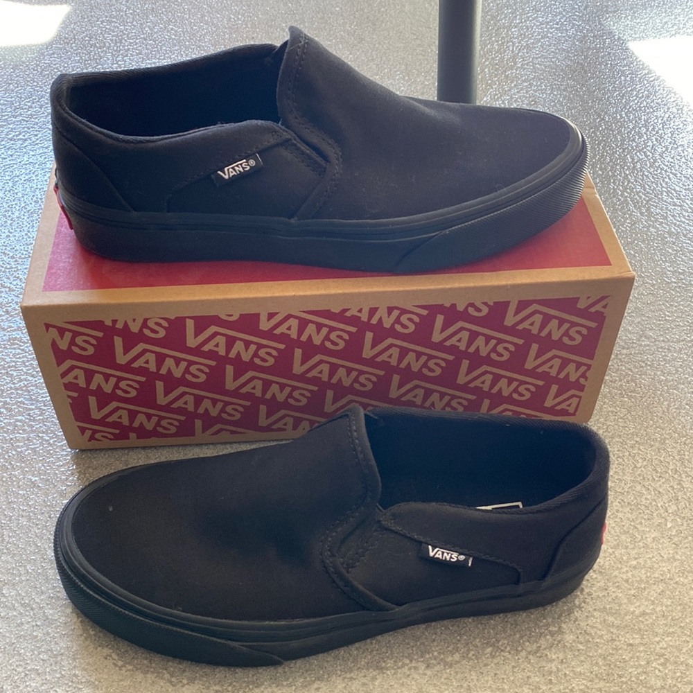 All black womens vans